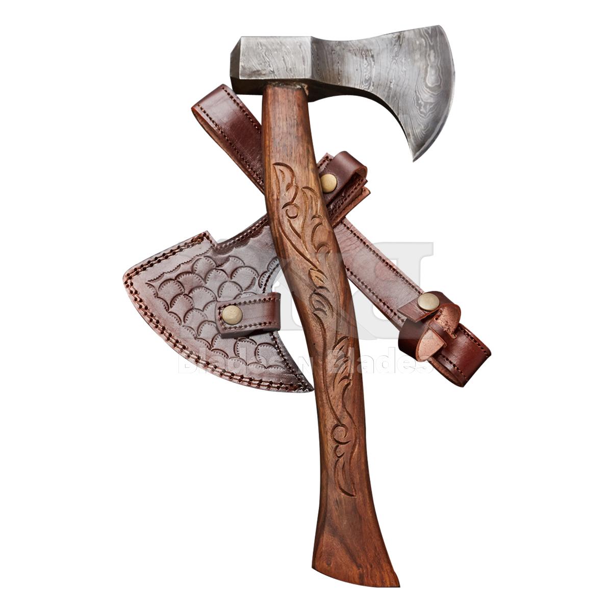 Damascus Steel Rose Wood Handle