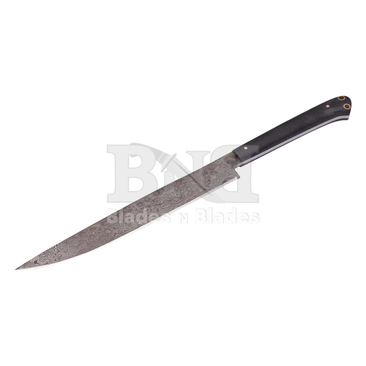 Rain drop Blade Pattern
Black micrta handle with silver