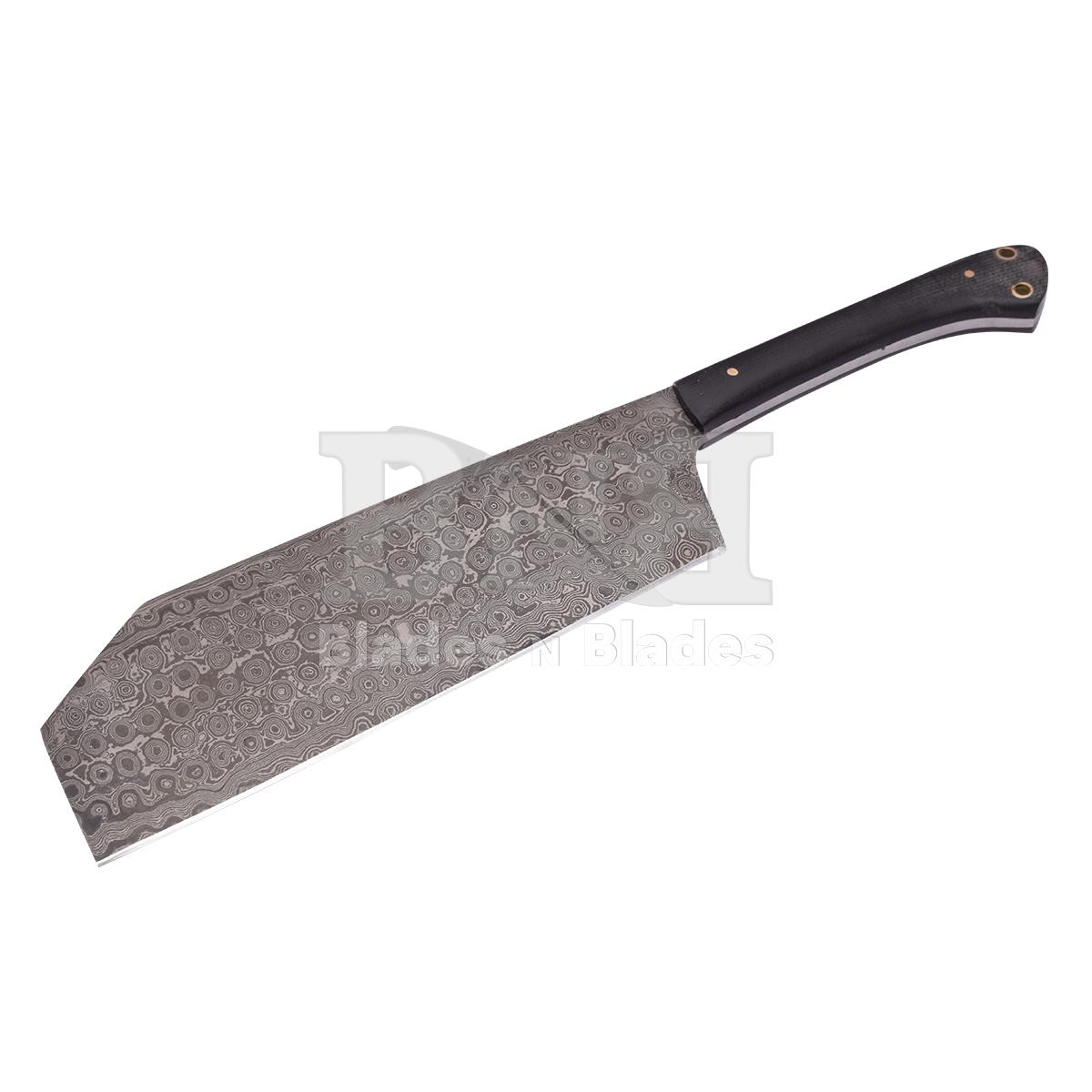 Rain drop Blade Pattern
Black micrta handle with silver