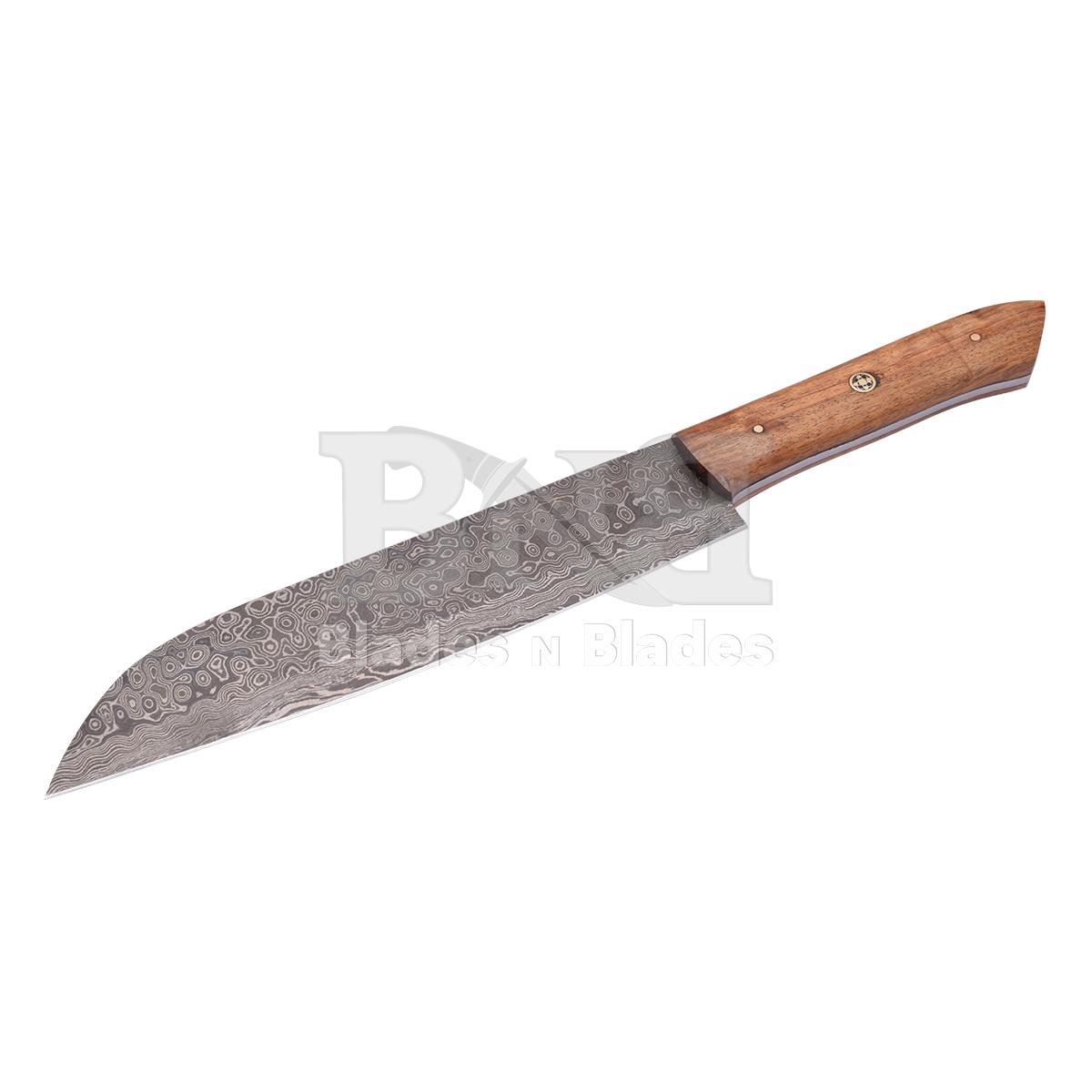 Rain drop Blade Pattern
Rose wood handle with brass pin