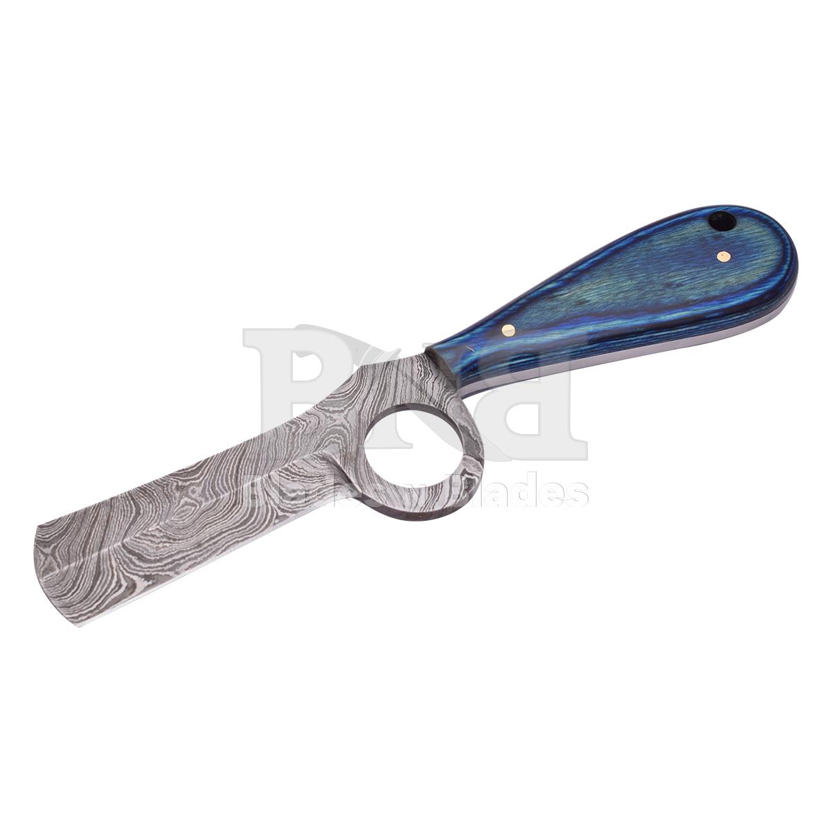 Twist Blade Pattern
Diffrent Colour Wood with Brass Handle