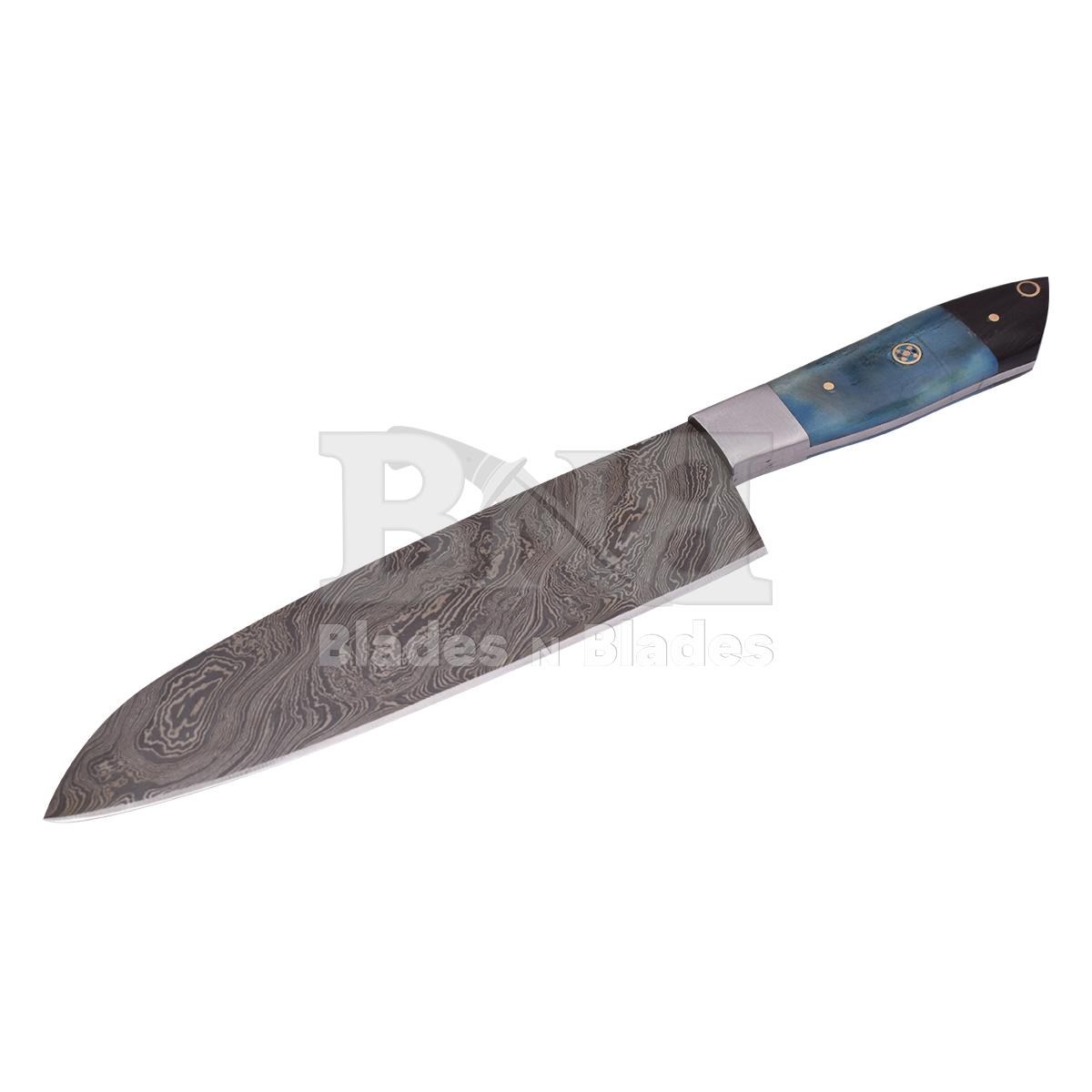 Twist Blade Pattern
Blue colour camel bone with black
Micrta with brass with micrta mean G10