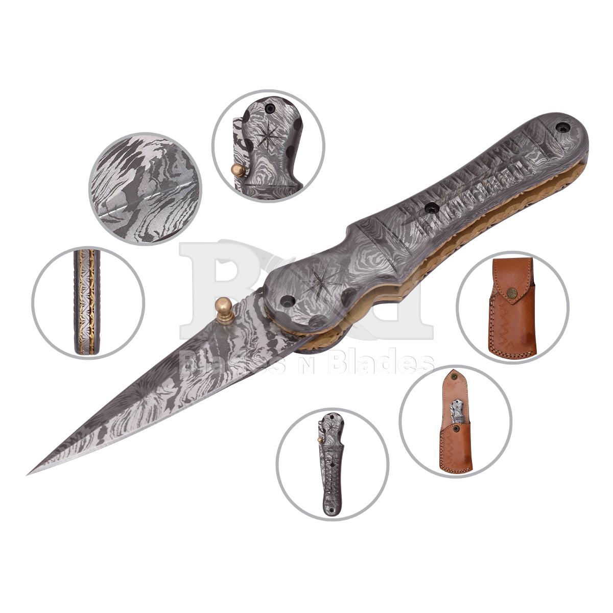Fire pattern
Full damascus handle