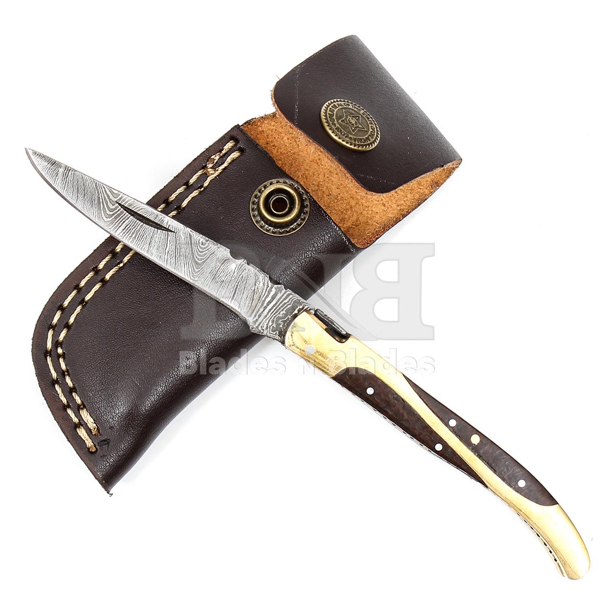 Twist Pattern Blade Full Tang
Brown Color & Micarta Handle
