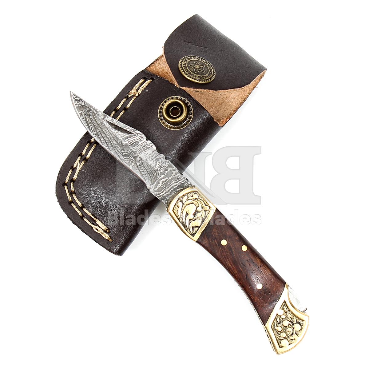 Twist Pattern Blade Full Tang
Brown Color Wood