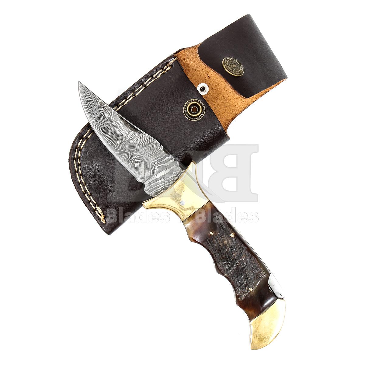 Twist Pattern Blade Full Tang
Brown Color Wood