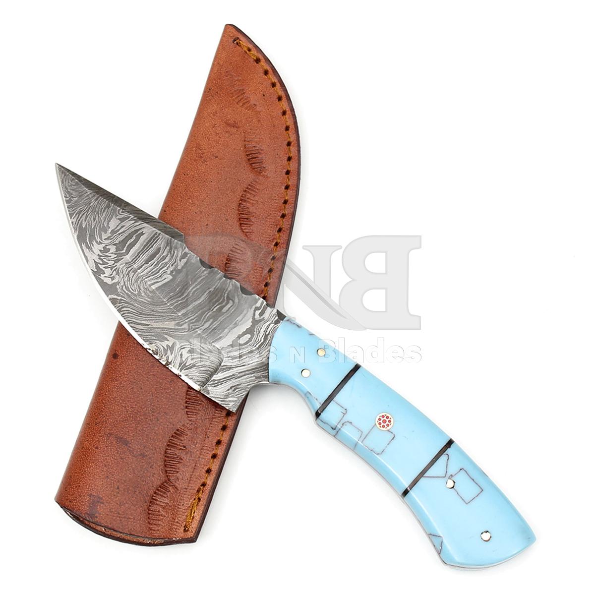 Damascus Steel 512 Layers Fire Pattern Size 9" 