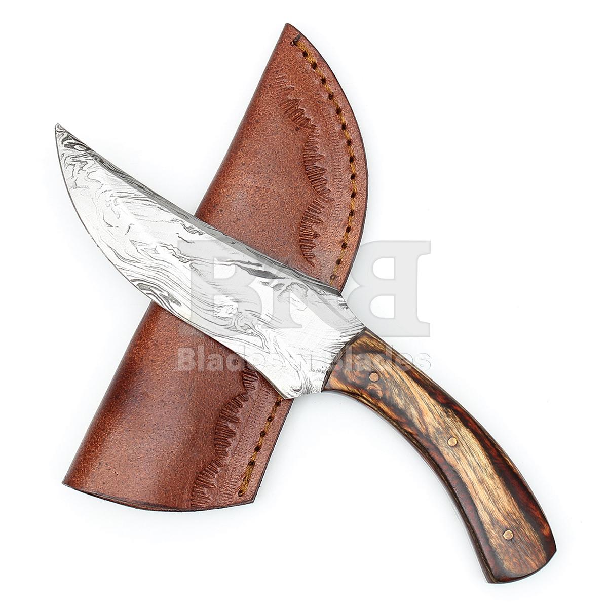 Fire Pattern Blade
Full Tang with Filework
Brown Black Pakkawood
