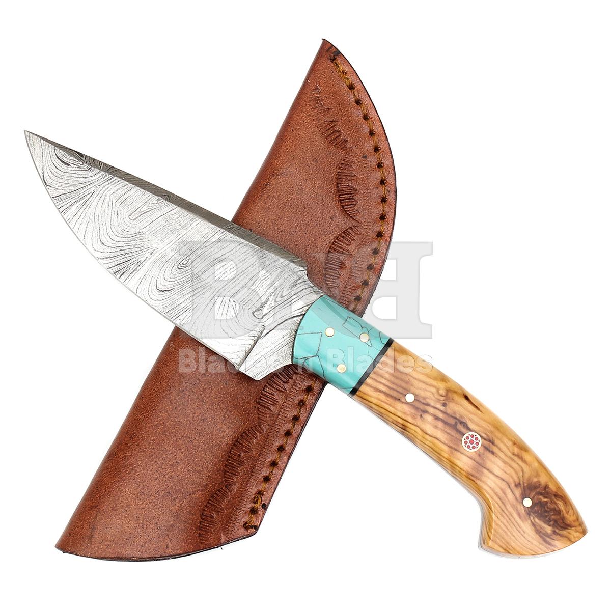 Twist Pattern Blade
Full Tang with Filework
Olive wood with Resin
