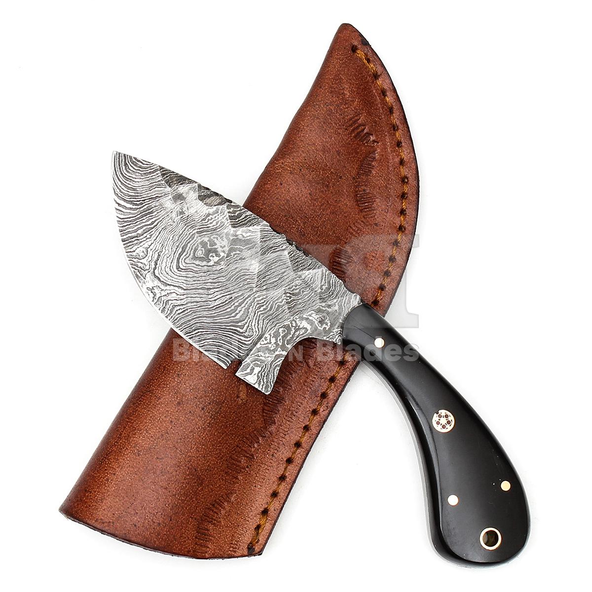 Twist Pattern Blade Hammered 
Finish Full Tang with 
Filework Micarta Handle