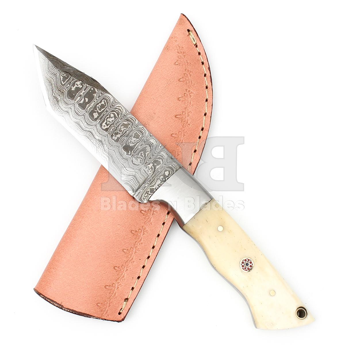 Ladder Pattern Blade
with Steel Bolster
Full Tang Camel Bone Handle