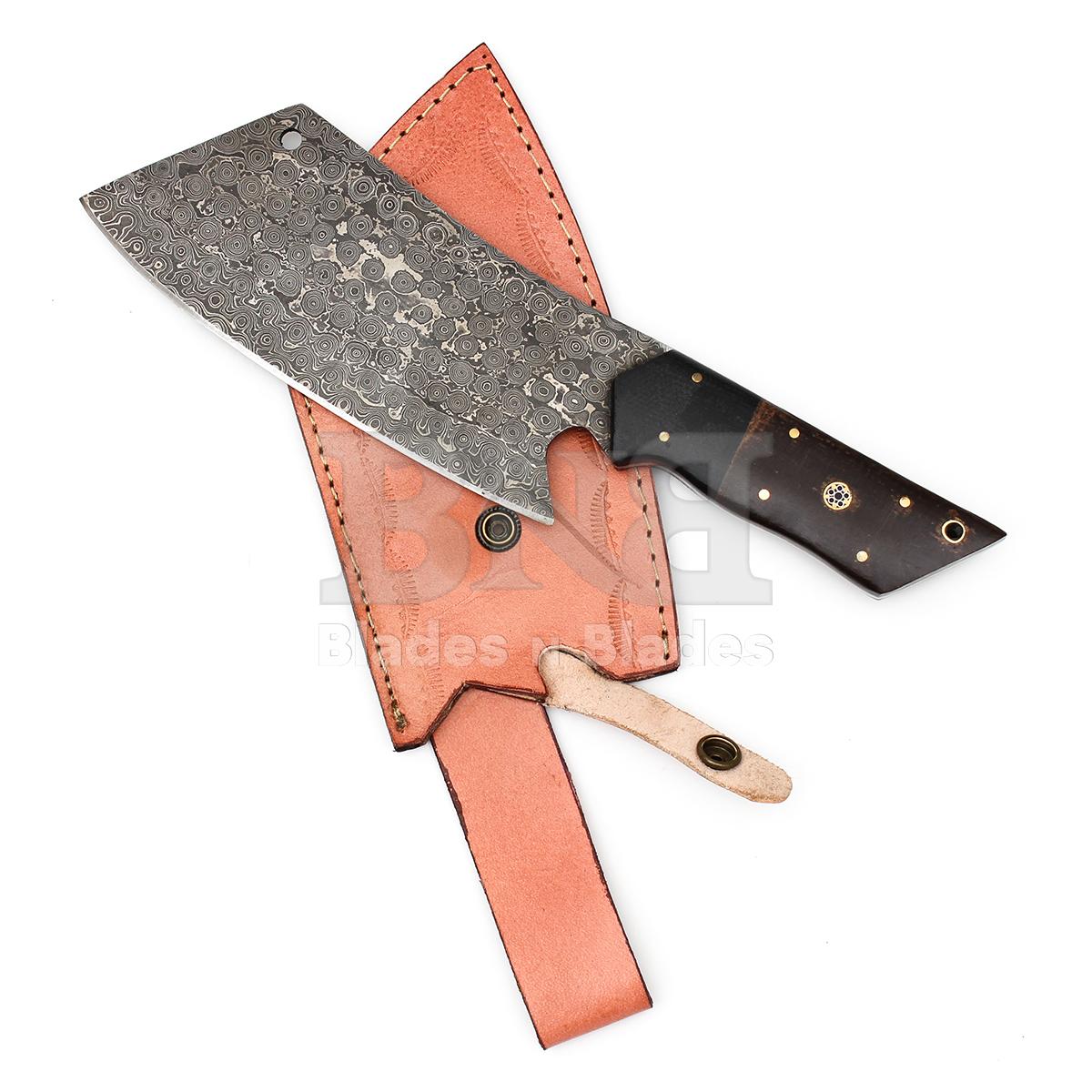 Raindrop Pattern Blade
Full Tang Black & Brown G10 Micarta