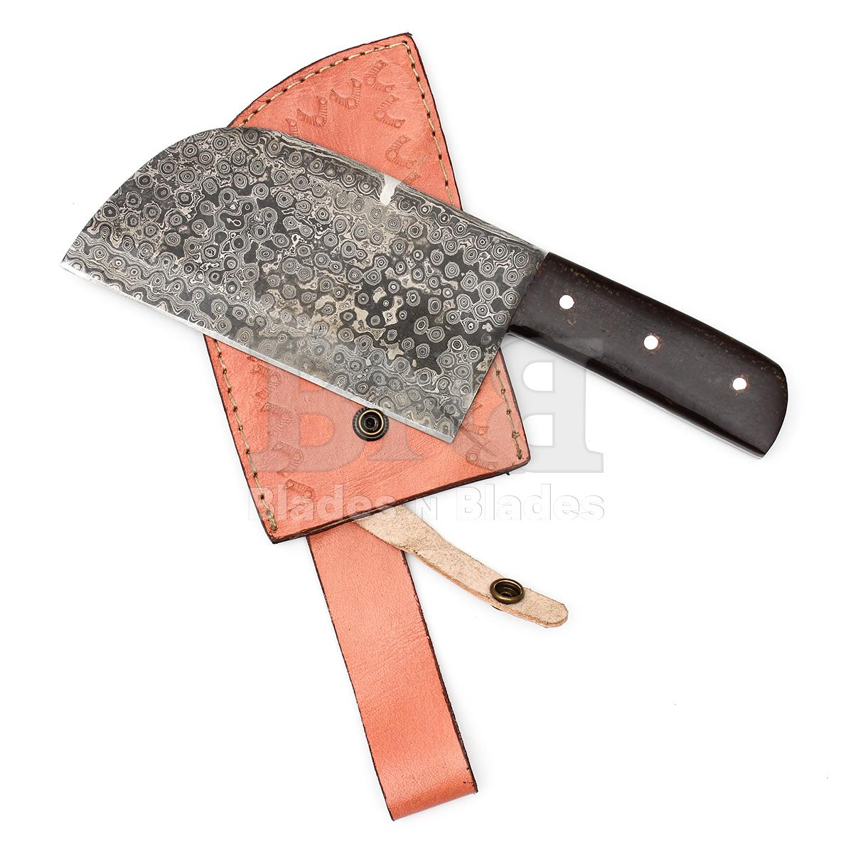 Raindrop Pattern
Full Tang 
Micarta Handle
