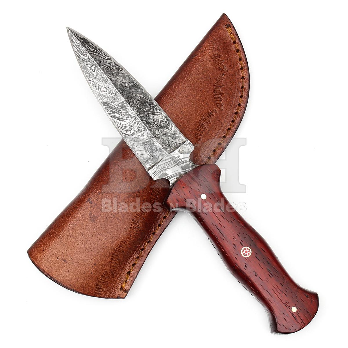 Fire Pattern Blade
Full Tang with Filework 
Rosewood handle