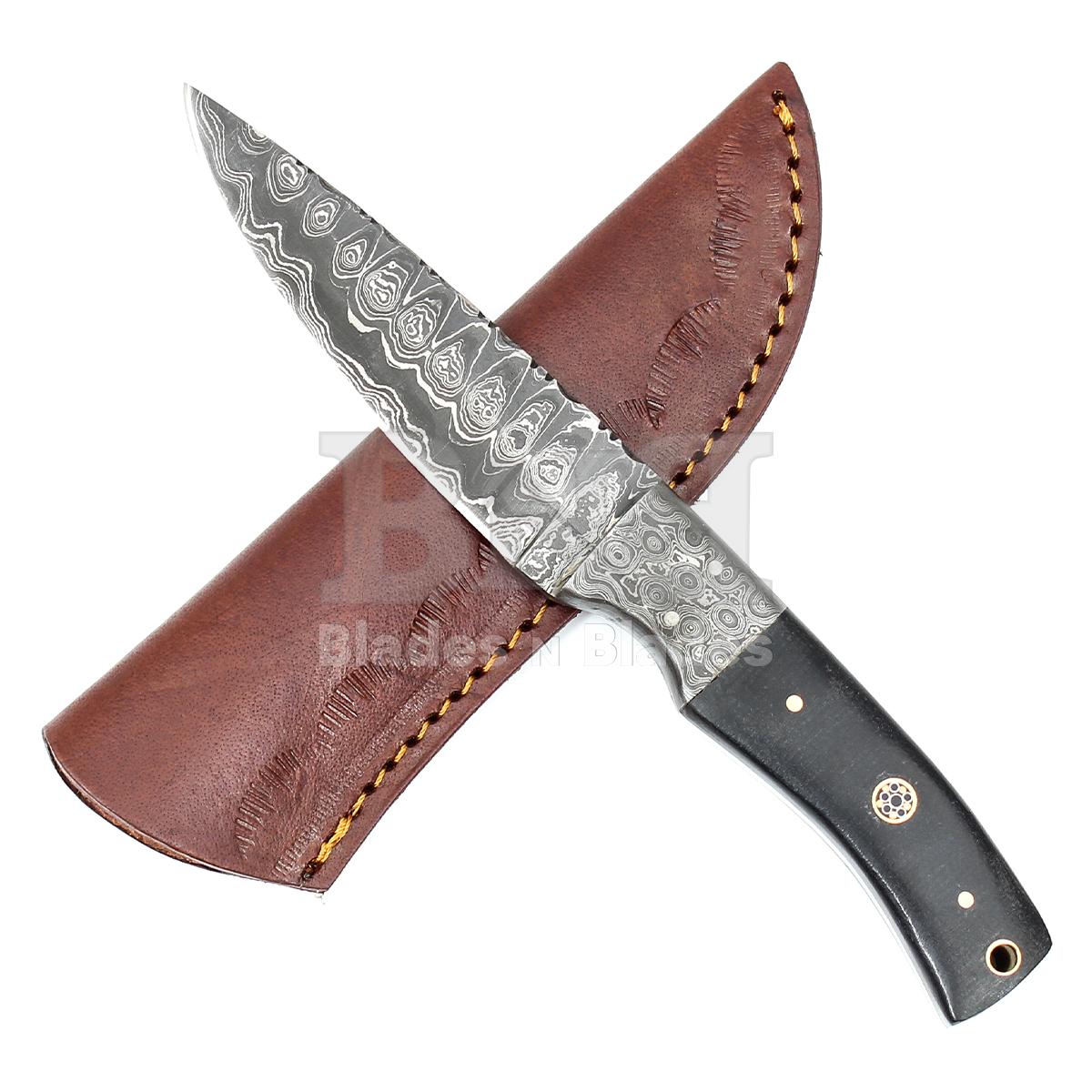 Twist Pattern Blade
with Steel Bolster Full 
Tang Micarta Handle